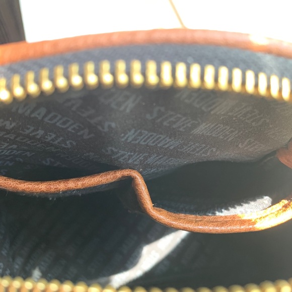 🔥♨️SALE Steve Madden brown mini bag tassel gold - Picture 5 of 8